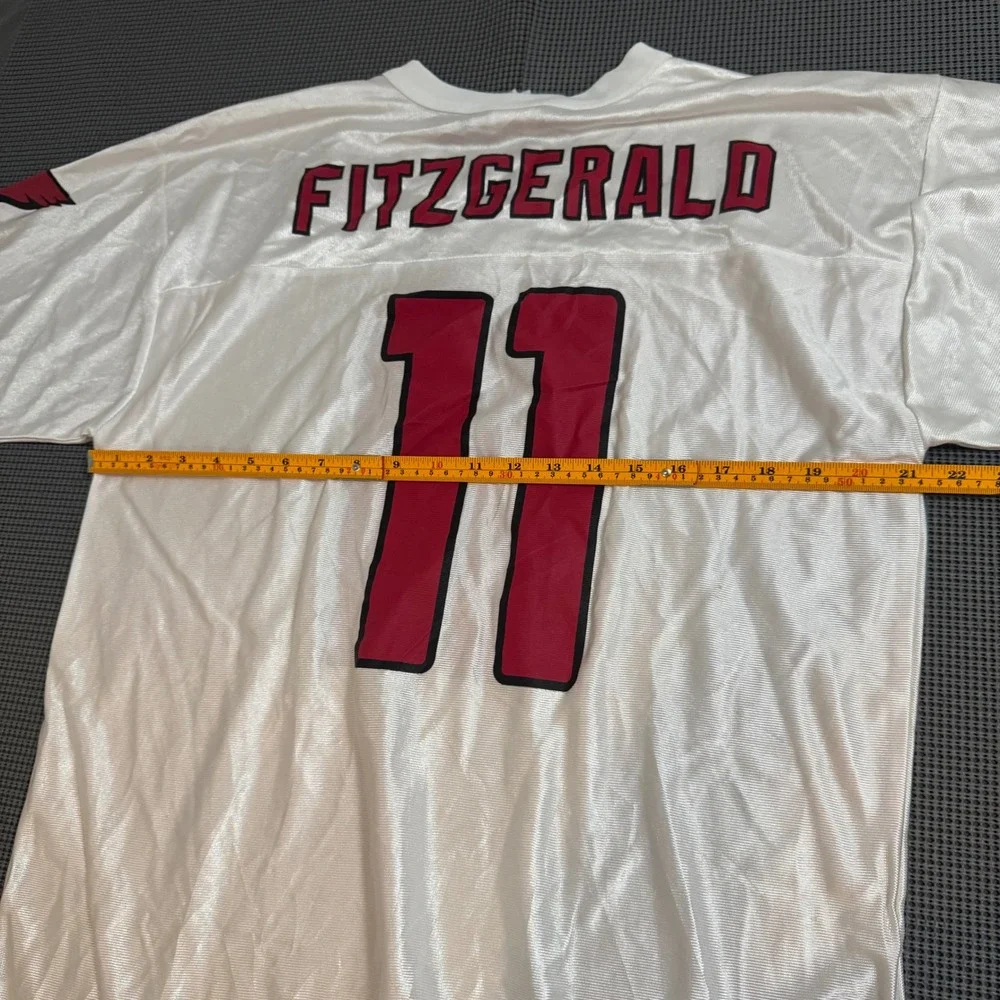 NFL Arizona Cardinals Larry Fitzgerald 11 Jersey White Mens Large L Fan Apparel